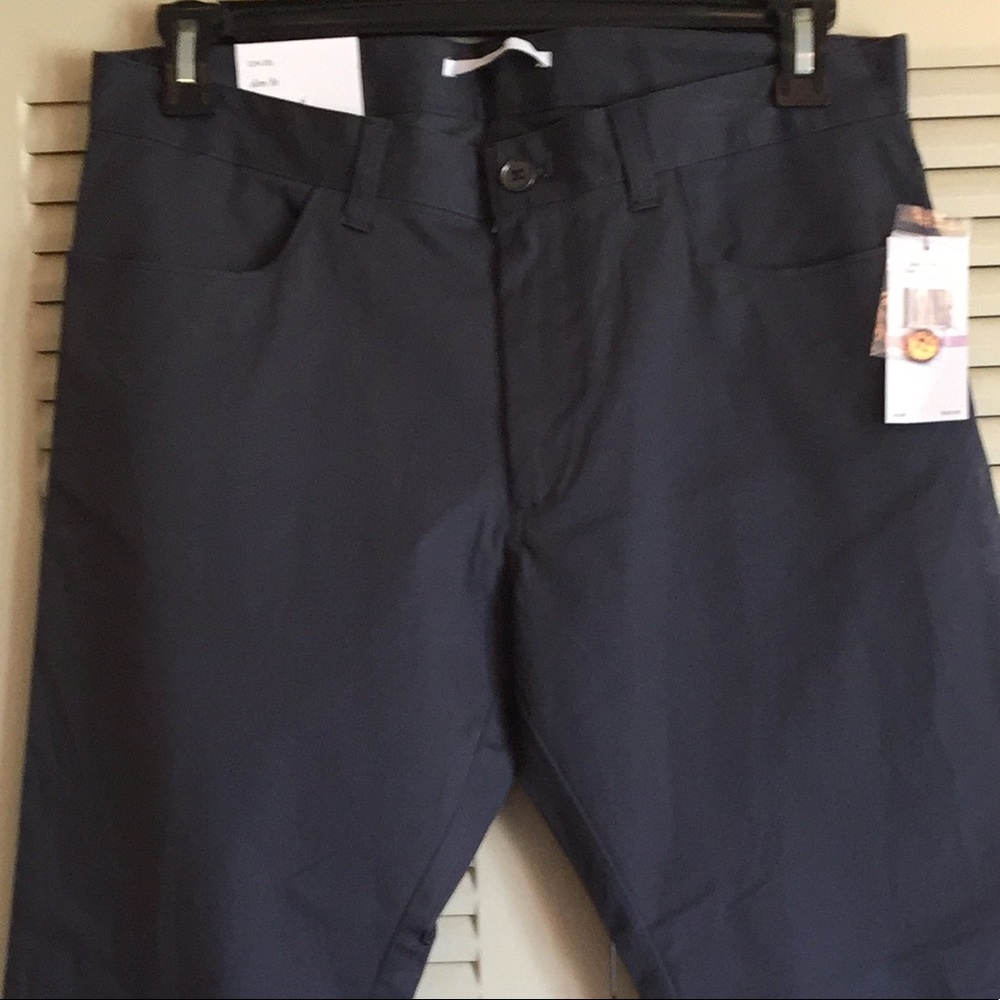 NWT Calvin Klein Mens 32X30 Dark Gray Cotton Chino